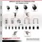 Service Caster 5 Inch 316SS Soft Rubber Swivel 3/8 Inch Threaded Stem Caster Set Lock Brake SCC SCC-SS316TSTTL20S514-SRS-381615-4 - alternate 3